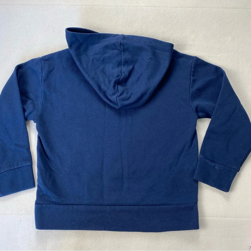 Old Navy Blue Spider Graphic Pullover Hoodie Boys Size 8